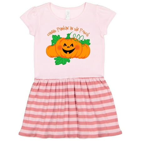 

Inktastic Cutest Punkin in the Patch Gift Toddler Girl Dress