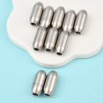 thumbnail image 3 of Resistant 304 Stainless Steel Matte Surface Magnetic Clasps with Glue-in Ends Barrel Stainless Steel Color 16x7mm Hole: 3mm, 3 of 5