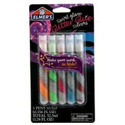 Elmer's Products E328 30 Pack 1.78 oz. Swirl Glam Glitter Glue 5 Tubes, Silver