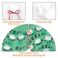 thumbnail image 4 of Sikiie Sheep Zzz 30-48 inches {designName} Print Christmas Tree Skirt Snowman Xmas Tree Skirt with Edge Christmas Decorations for Holiday Party-48", 4 of 7