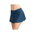 thumbnail image 4 of Csndyce High Waist Swim Skirt Build-in Brief Solid Bikini Tankini Tummy Control Bottom Adult Female, 4 of 8