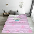 thumbnail image 5 of Hello Kitty Fleece Blanket Super Soft Cozy Throw Blanket 60"X50", Lightweight Fuzzy Comfy Flannel Blanket Warm Plush Throw Blankets For Couch, Sofa, Bed, 5 of 7