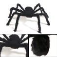 thumbnail image 5 of Spider Web Halloween Decorations, 16.4 FT Giant Triangular Spider Web and 35" Big Spider with Extra Stretch Cobwebs and 20 Small Spiders, Suitable for Indoor and Outdoor Yard Party Halloween Decor, 5 of 8