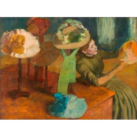 Millinery Shop Edgar Degas - The Millinery Shop Poster Print by Edgar Degas