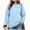 Sky Blue, variant on Women's Fashion Oversized Plain Sweatshirt Soft Fleece Lined Crew Neck Long Sleeve Loose Pullover Casual Fall Winter Daily Outfits Yellow
