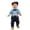 Z67 Multicolor, variant on Baby Boys 4 Piece Gentleman Outfit Set Button Down Shirts with Bow Tie and Adjustable Suspender,Long Pants, Newsboy Cap,Newborn formal Suit for Baptism Birthday Party Photo Shoot