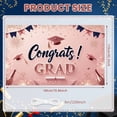 thumbnail image 2 of Pink Background Graduation Banner Gold Decorations Grad Display Graduation Cap Fireworks Graduation Backdrop for Graduation Party Graduation Ceremony Photo Shoot, 2 of 3