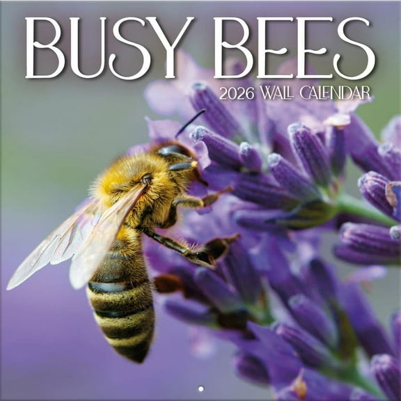 Turner Licensing, Busy Bees 2026 Wall Calendar, 12'' X 12'', 12-Month Calendar with Stapled Binding