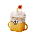 thumbnail image 4 of Vaso de entrenamiento para bebés de grado alimenticio, fácil de agarrar, vaso para beber agua con dibujos animados Amarillo, 4 of 9