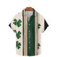 thumbnail image 1 of Wancir Chemises pour Hommes en Solde, Chemise Décontractée Printemps/été à Col Imprimé Saint-Patrick à Manches Courtes, 1 of 5