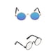 thumbnail image 1 of Paquete de 2 gafas con lentes degradados 1: montura forma forma forma para accesorio de ropa de juguete BJD, 1 of 9