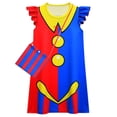 thumbnail image 5 of Disfraz de Pomni para niños, camisón de dibujos animados para TV, increíble disfraz de circo digital, camisón, disfraz de Halloween, 5 of 5