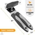 thumbnail image 6 of Zulay Kitchen Can Opener Durable Manual Can Opener Smooth Edge Cut Stainless Steel - Charcoal Gray, 6 of 6