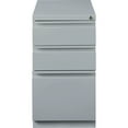 thumbnail image 3 of Lorell Mobile Box/Box/File Pedestal File 15" x 19.9" x 27.8" - 3 x Drawer(S) for Box, File - Letter - Ball-bearing Suspension, Drawer Extension, Durable, Recessed Drawer - Platinum - Steel - Recycled, 3 of 6