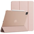 thumbnail image 1 of Pour iPad Pro 12.9 Étui 2022 6e 2021 5e 2020 4e 2018 3e 2017 2e Support Mince Étui Rigide Couverture Intelligente pour iPad (Or Rose, 2020 Pro12.9 4e), 1 of 7