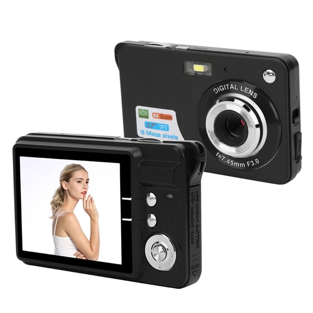 Cámara Digital 5 MP 8x Zoom Pantalla Lcd Para Niños, Portátil, Micrófono Con Pantalla Lcd, Para Principiando en Fotografía, Cámara Digital de Plástico y Metal Zoom 8x