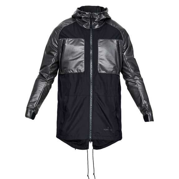 Under Armour 'Perpetual Series' Mens Color Block Parka Jacket (XLarge, Black)