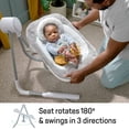 thumbnail image 4 of Ingenuity Anyway Sway 5-Speed Multi-Direction Portable Foldable Baby Swing & Infant Seat with Vibrations, Nature Sounds, 0-9 Months 6-20 lbs (Spruce), 4 of 5