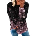 thumbnail image 2 of ICHUANYI ClearanceWomen's Round Neck Fashion Casual Long Sleeve Christmas Print Sweatshirt Tops Blouse(Pink, XXL) ICHUANYI WER20232080505480, 2 of 5