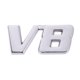 thumbnail image 2 of Etiqueta engomada de la insignia del emblema de la tapa del maletero de la etiqueta engomada de la puerta trasera del coche V8 del metal cromado 3D Tmvgtek Autopartes, 2 of 6