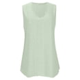 thumbnail image 4 of Fgnfyis Womens Tops Casual Solid Color Pearl Edge Round Neck Plus Size T Shirt Summer Comfort Tee for Everyday Wear Short Sleeve T Shirts for Women Light Green XXXXL, 4 of 5