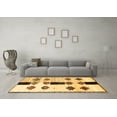 thumbnail image 3 of Ahgly Company Machine Washable Indoor Square Southwestern Brown Country Area Rugs, 6' Square, 3 of 4