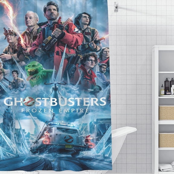 Ghostbusters-theme Bathroom Shower Curtain Home Decor,Bath Curtains Durable Waterproof Bath Curtain , Adluts Girls Boys Bathroom Decor House Gifts 52x71inch（130cmX180cm）