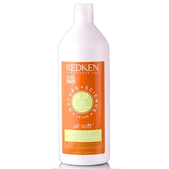 Redken Nature   Science All Soft Shampoo - 33.8 oz - Pack of 1 with Sleek Comb