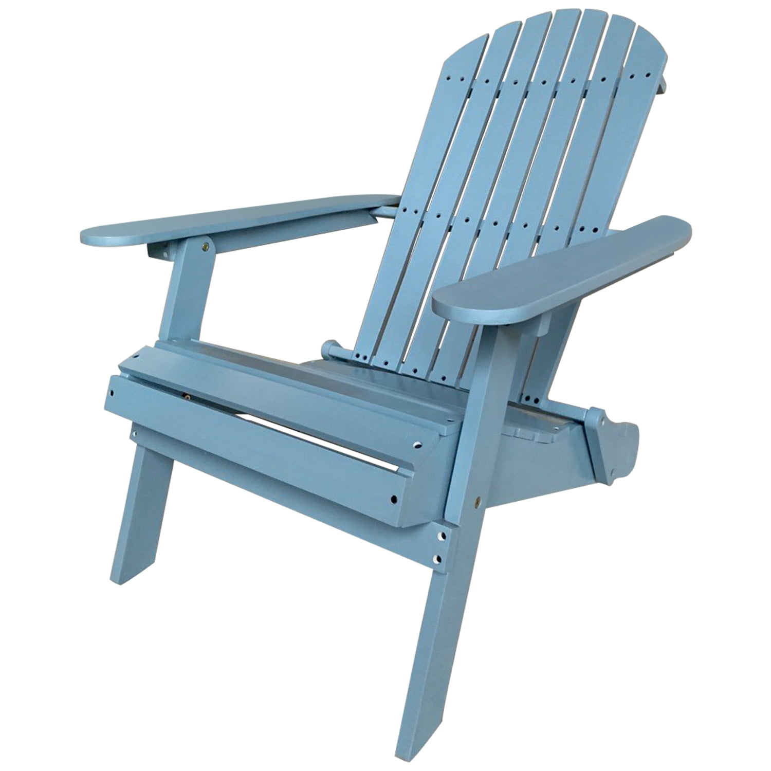 Natural Finish Adirondack Patio Chair Outdoor Home Seating Furniture Garden Deck 