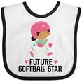 thumbnail image 3 of Inktastic Future Softball Star Cute Girls Girls Baby Bib, 3 of 4