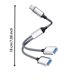 thumbnail image 3 of Adaptador Tipo C a USB Divisor de puertos para carga y transferencia de datos Hub compacto para memorias USB y dispositivos, 3 of 5