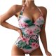 thumbnail image 3 of Traje de baño de una pieza para mujer, conjuntos de bikini para mujer, trajes de baño de color liso para mujer, trajes de baño de cintura alta para mujer, 3 of 5