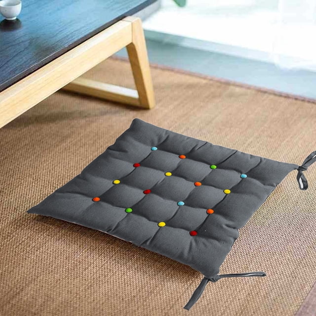 Fiudx Cojín de Suelo Sólido, Relleno de Espuma Suave y Cómodo, Diseño Transpirable y de Soporte, Ligero para Facilitar El Movimiento, Perfecto para Sala de Estar, Dormitorio, Cocina, Tamaño 40 X 40 C
