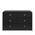 thumbnail image 3 of Storkcraft Santos 6 Drawer Nursery Double Dresser, Black, 3 of 7