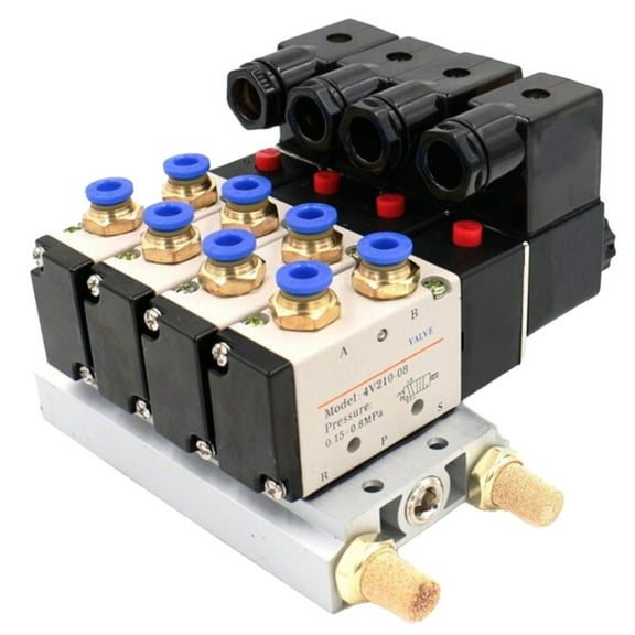 Efficient Pneumatic Solenoid Air Valve 4V21008 with Quick Fitting Option