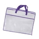 thumbnail image 2 of Organizador de armario, organizador de ropa, 27,6 x 19,7 pulgadas, bolsa para guardar edredones, mantas, colchas, almohadas, juguetes y sábanas. borde violeta, 2 of 8
