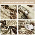 thumbnail image 3 of Lanco Leopard Print 7 Pieces King Comforter Set, Bed in a Bag, Gold Matching Pillows & Shams, Bed Skirt, Ultra-Soft, 3 of 7