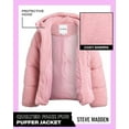 Steve Madden Girls’ Winter Jacket Sherpa Fleece Quilted Puffer Coat