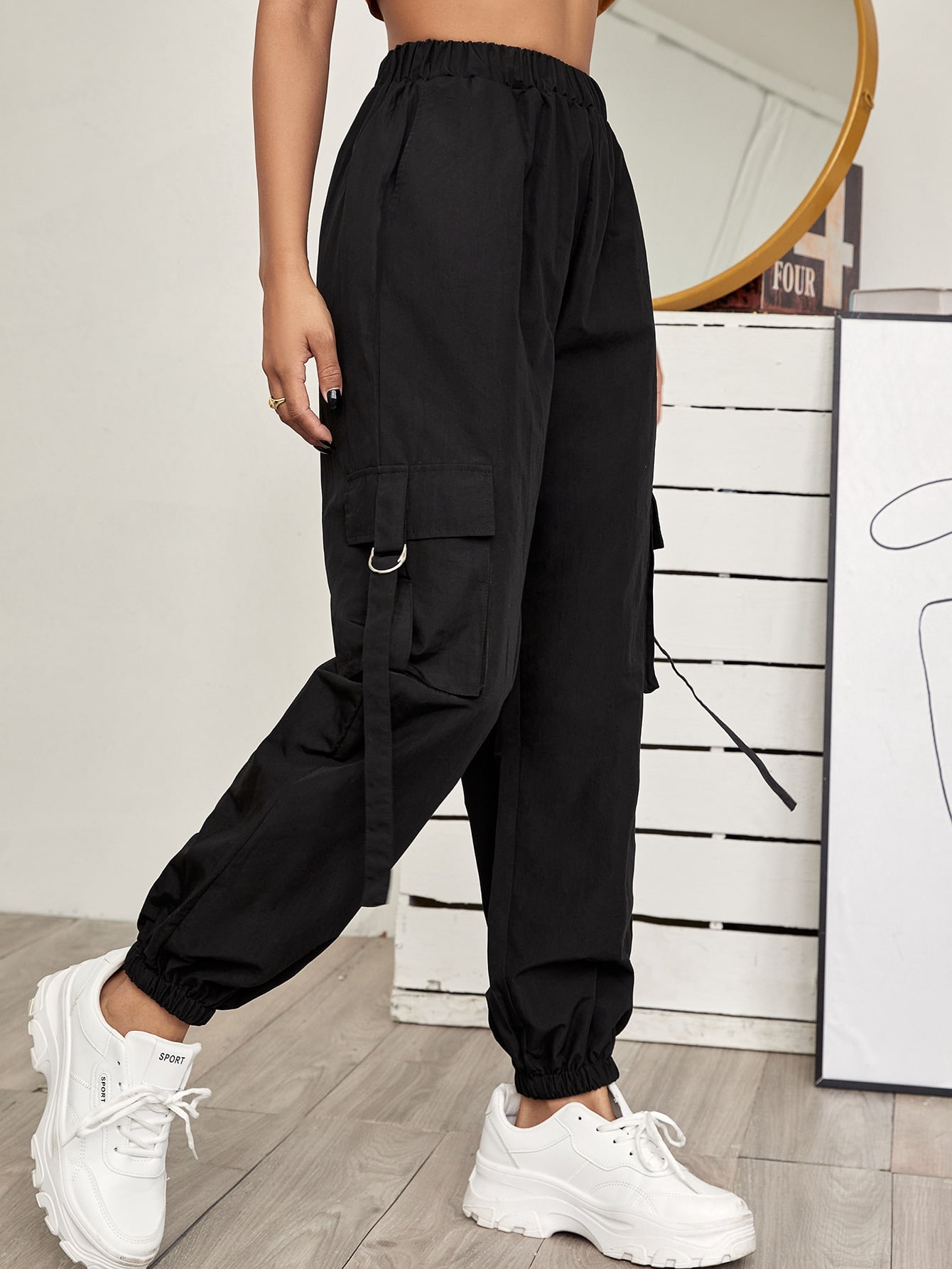 Women's Side Flap Pocket Tape Panel 