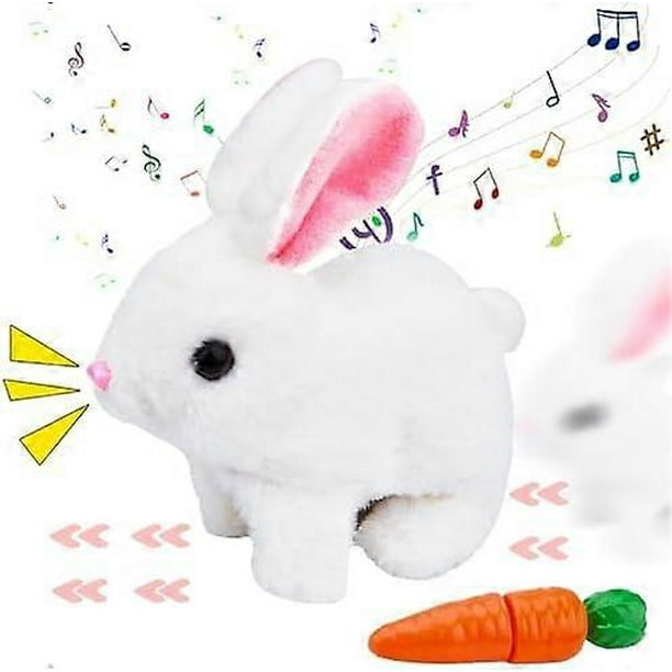 Easter Interactive Bunny Toy - Hopping and Talking Plush Rabbit for Kids 1-6 Years - Fun Stuffed Easter Toy for Boys and Girls
