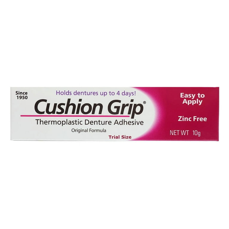 Cushion Grip Thermoplastic Denture Adhesive, 1-Ounce Tubes (PACK OF 2) -  Yahoo Shopping