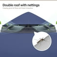 thumbnail image 5 of LAUSAINT HOME 10'x10' Outdoor Patio Gazebo, Double Roof Metal Frame with Mosquito Nettings, Privacy Screens and Anchoring Kit, Navy Blue, 5 of 10