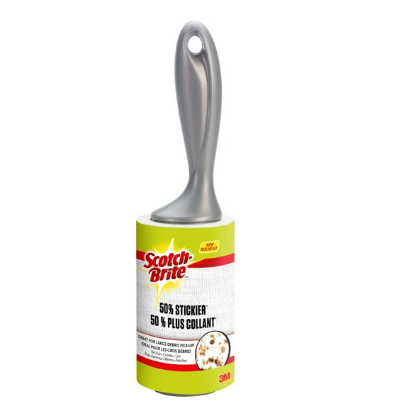 Rouleau antipeluches 50% plus collant Scotch-Brite(MC) 830RS-100, 4 in x 54.9 ft (10.1 cm x 16.7 m), 6/1 Scotch-Brite(MC) 830RS-100