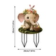 thumbnail image 2 of Easter Bunny Garden Stake Garden Easter Garden Stake Easter Decoration Retro Easter Bunny Easter Egg Garden Logo Outdoor Easter Decoration Easter Bunny Easter Egg Easter Lo Sign Garden Rabbit, 2 of 4