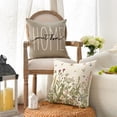 thumbnail image 6 of Sm:)e Bless Home Fern Floral Pillow Covers Set of 4 16x16 Inch Outdoor Sofa Cushion Case, 6 of 8