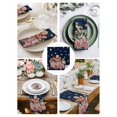 thumbnail image 3 of Navy Blue Gingerbread Christmas Cloth Napkins Set of 4 Reusable Dinner Napkins, Xmas Tree Gift House Star Cocktail Napkin Washable Table Napkins for Wedding/Holiday Party/Baby Shower 20"x20", 3 of 7