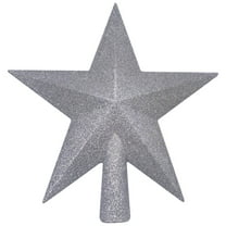 Christmas 7.87 Inch Tree Topper Glittered Star Decoration, Glitter Treetop Holiday Home Décor