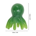 thumbnail image 2 of Unique Bargains 1 Pc Portable Octopus Head Massage Comb for Home Dark Green Resin, 2 of 5