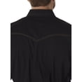thumbnail image 4 of Camisa Wrangler retro de manga larga con dos bolsillos para hombre, color negro, 4 of 6