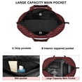 thumbnail image 3 of Red Black Checkered Pattern Travel Tote Bags for Women Carry On,Large Weekender Bags for Women Travel,Multi Functional Duffle Bag for Work,Shopping,Sports, 3 of 5